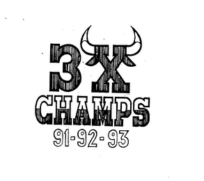 3X CHAMPS 91-92-93