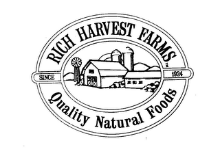 RICH HARVEST FARMS QUALITY NATURAL FOODS SINCE 1924