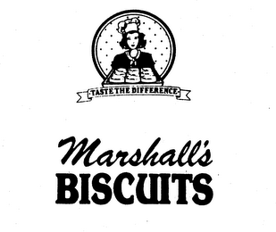 MARSHALL'S BISCUITS TASTE THE DIFFERENCE