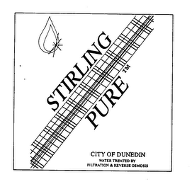 STIRLING PURE CITY OF DUNEDIN WATER TREATED BY FILTRATION & REVERSE OSMOSIS