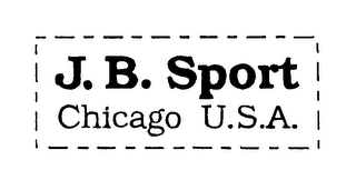 J. B. SPORT CHICAGO U.S.A.