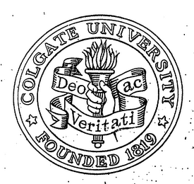 COLGATE UNIVERSITY FOUNDED 1819 DEO AC VERITATI