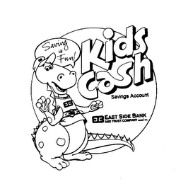 SAVING IS FUN! KIDS CASH SAVINGS ACCOUNT ESB EAST SIDE BANK AND TRUST COMPANY MEMBER FDIC