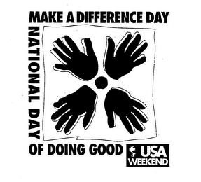 MAKE A DIFFERENCE DAY NATIONAL DAY OF DOING GOOD USA WEEKEND