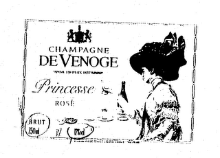 CHAMPAGNE DEVENOGE PRINCESSE ROSE BRUT DEPUIS 1837