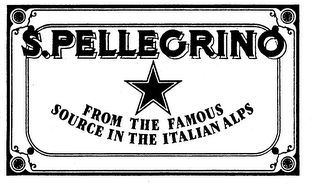 S.PELLEGRINO FROM THE FAMOUS SOURCE IN THE ITALIAN ALPS