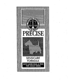 PRECISE SENSICARE FORMULA WITH LAMB MEAL & RICE FOR ADULT DOGS WHOLESOME NUTRITION BALANCED BY PROFESSIONALS