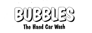 BUBBLES THE HAND CAR WASH