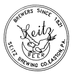 SEITZ BEER BREWERS SINCE 1821 SEITZ BREWING CO. EASTON, PA.