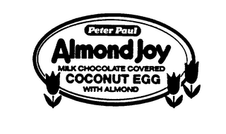 PETER PAUL ALMOND JOY MILK CHOCOLATE COVERED COCONUT EGG WITH ALMOND