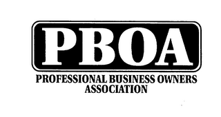 PBOA PROFESSIONAL BUSINESS OWNERS ASSOCIATION