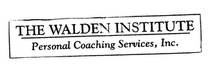 THE WALDEN INSTITUTE PERSONAL COACHING SERVICES, INC.