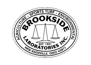 BROOKSIDE LABORATORIES INC, AGRICULTURE-SPORTS TURF-ENVIRONMENTAL EST. 1951