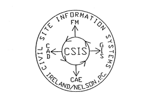 CIVIL SITE INFORMATION SYSTEMS IRELAND/NELSON, P.C. CAE CAD FM CSIS GIS