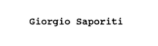 GIORGIO SAPORITI