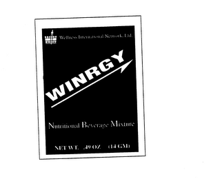 WIN WELLNESS INTERNATIONAL NETWORK, LTD. WINRGY NUTRITIONAL BEVERAGE MIXTURE NET WT. .49 OZ (14 GM)