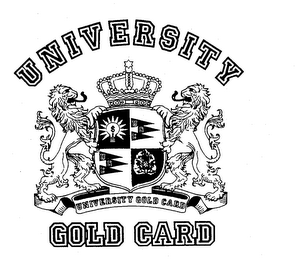 UNIVERSITY GOLD CARD