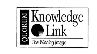 QUORUM KNOWLEDGE LINK THE WINNING IMAGE