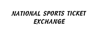 NATIONAL SPORTS TICKET EXCHANGE