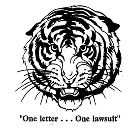 "ONE LETTER ... ONE LAWSUIT"