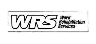 WRS WORK REHABILITATION SERVICES