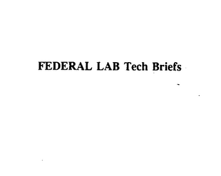 FEDERAL LAB TECH BRIEFS