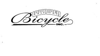 LOWRIDER BICYCLE INC.