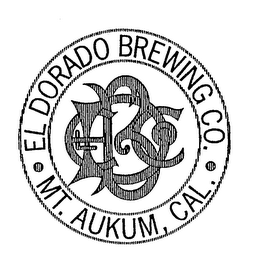 ELDBCO EL DORADO BREWING CO. MT. AUKUM, CAL.