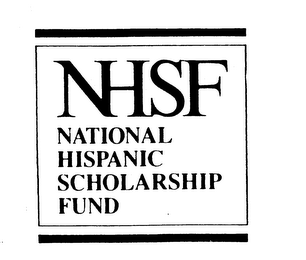 NHSF NATIONAL HISPANIC SCHOLARSHIP FUND