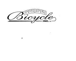 LOWRIDER BICYCLE INC.