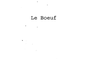 LE BOEUF