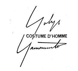 YOHJI YAMAMOTO COSTUME D'HOMME