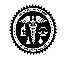 DEPARTMENT OF CORONER COUNTY OF LOS ANGELES