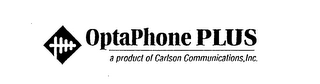 OPTAPHONE PLUS A PRODUCT OF CARLSON COMMUNICATIONS, INC.