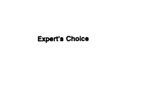 EXPERT'S CHOICE