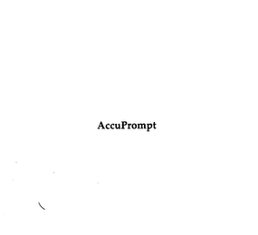 ACCUPROMPT