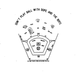 DON'T PLAY BALL WITH DOPE AND THE BOYS SEE WHAT YOU'RE GETTING INTO BEFORE YOU PLAY.