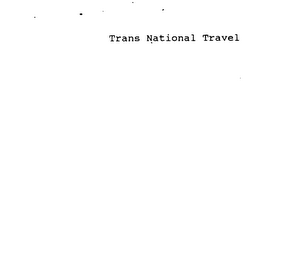 TRANS NATIONAL TRAVEL