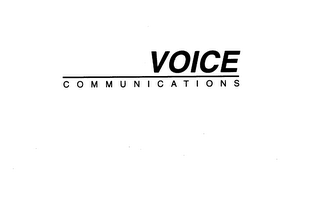 VOICE COMMUNICATIONS