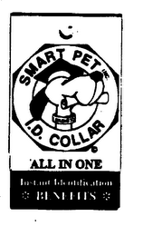 SMART PET INC. I.D. COLLAR ALL IN ONE INSTANT IDENTIFICATION BENEFITS