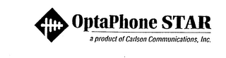 OPTAPHONE STAR A PRODUCT OF CARLSON COMMUNICATIONS, INC.