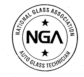 NGA NATIONAL GLASS ASSOCIATION AUTO GLASS TECHNICIAN