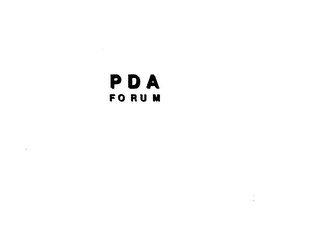 PDA FORUM