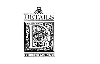 DETAILS THE RESTAURANT D