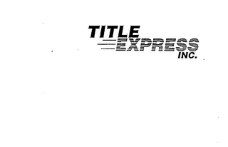TITLE EXPRESS INC.