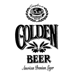 GOLDEN BEER AMERICAN PREMIUM LAGER SAYBREX WORLDWIDE SINCE 1981