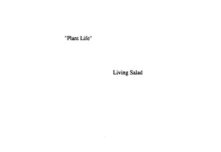 LIVING SALAD