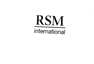 RSM INTERNATIONAL