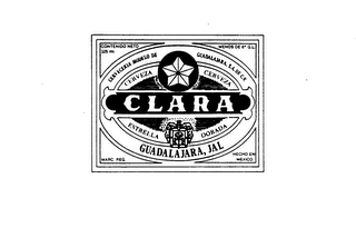 CLARA CERVEZA CERVEZA ESTRELLA DORADA CERVECERIA MODELO DE GUADALAJARA, S.A. DE C.V.