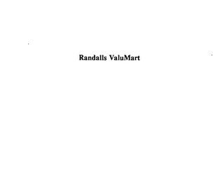 RANDALLS VALUMART